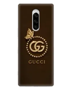 Чохол для Sony Xperia 1 з картинкою «Gucci — золотий метелик»