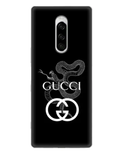 Чехол для Sony Xperia 1 с картинкой «Gucci — серебряная змея» Чехол для Sony Xperia 1 с картинкой «Gucci — серебряная змея»