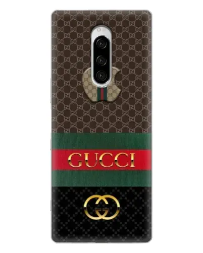 Чехол для Sony Xperia 1 с картинкой «Gucci — брендированный десерт» Чехол для Sony Xperia 1 с картинкой «Gucci — брендированный десерт»