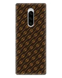 Чохол для Sony Xperia 1 з картинкою «Gucci — золоті діагоналі»