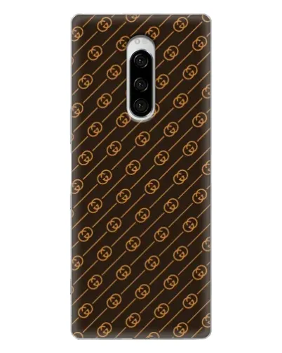 Чехол для Sony Xperia 1 с картинкой «Gucci — золотые диагонали» Чехол для Sony Xperia 1 с картинкой «Gucci — золотые диагонали»