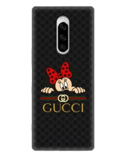 Чехол для Sony Xperia 1 с картинкой «Минни Маус Gucci — черный» Чехол для Sony Xperia 1 с картинкой «Минни Маус Gucci — черный»