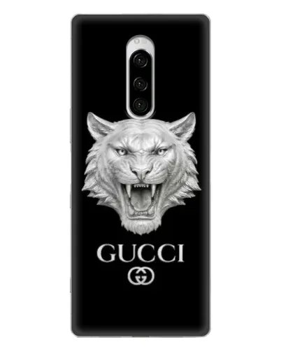 Чехол для Sony Xperia 1 с картинкой «Gucci — серебряный лев» Чехол для Sony Xperia 1 с картинкой «Gucci — серебряный лев»
