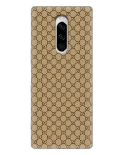Чохол для Sony Xperia 1 з картинкою «Gucci — класичний беж»