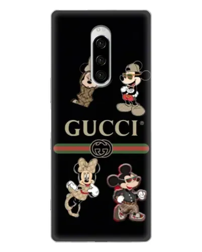 Чехол для Sony Xperia 1 с картинкой «Gucci — герои Disney и монограмма» Чехол для Sony Xperia 1 с картинкой «Gucci — герои Disney и монограмма»