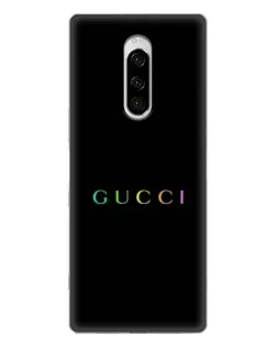 Чохол для Sony Xperia 1 з картинкою «Gucci — неоновий мінімалізм»