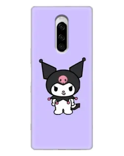 Чохол для Sony Xperia 1 з картинкою «Kuromi — ніжний фіолетовий»