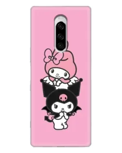 Чохол для Sony Xperia 1 з картинкою «My Melody та Kuromi»