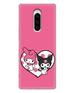 Чохол для Sony Xperia 1 з картинкою «Kuromi та My Melody»