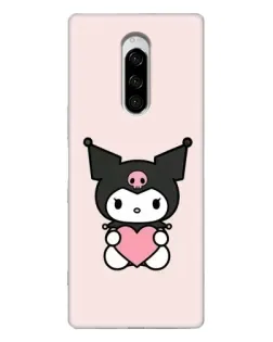 Чохол для Sony Xperia 1 з картинкою «Kuromi та серце»