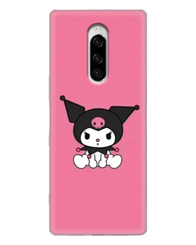 Чехол для Sony Xperia 1 с картинкой «Хмурая Kuromi»