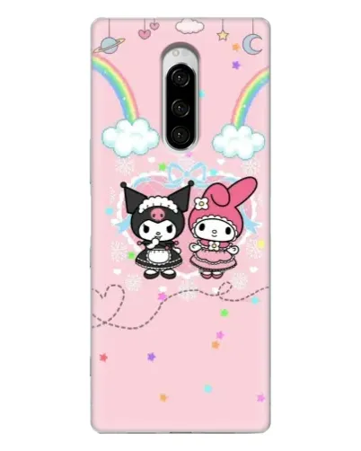 Чехол для Sony Xperia 1 с картинкой «My Melody и Kuromi»