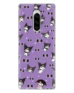 Чохол для Sony Xperia 1 з картинкою «Kuromi — патерн»