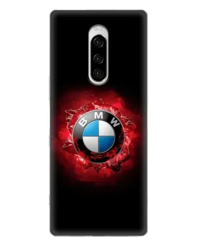 Чехол для Sony Xperia 1 с картинкой «Логотип BMW — вспышка»