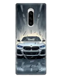 Чехол для Sony Xperia 1 с картинкой «BMW в свете фар» Чехол для Sony Xperia 1 с картинкой «BMW в свете фар»