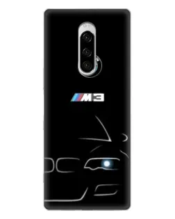 Чехол для Sony Xperia 1 с картинкой «Минималистичный принт BMW M3» Чехол для Sony Xperia 1 с картинкой «Минималистичный принт BMW M3»