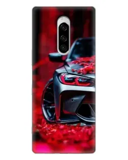 Чехол для Sony Xperia 1 с картинкой «Спортивная BMW и цветы» Чехол для Sony Xperia 1 с картинкой «Спортивная BMW и цветы»