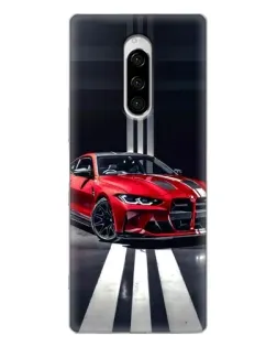 Чехол для Sony Xperia 1 с картинкой «Красная BMW на дороге» Чехол для Sony Xperia 1 с картинкой «Красная BMW на дороге»