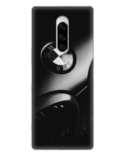 Чехол для Sony Xperia 1 с картинкой «Эмблема BMW — макро»