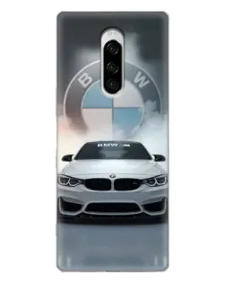 Чехол для Sony Xperia 1 с картинкой «BMW в белом дыму» Чехол для Sony Xperia 1 с картинкой «BMW в белом дыму»