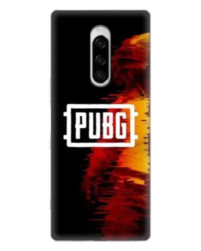Чехол для Sony Xperia 1 с картинкой «Яркий логотип PUBG»