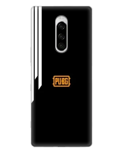 Чехол для Sony Xperia 1 с картинкой «PUBG — вертикальные линии»