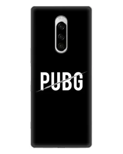 Чохол для Sony Xperia 1 з картинкою «PUBG — білий логотип»
