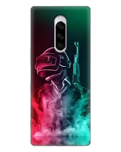 Чехол для Sony Xperia 1 с картинкой «PUBG — огненный воин»