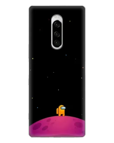 Чехол для Sony Xperia 1 с картинкой «Одинокий герой на планете»