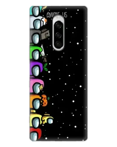 Чехол для Sony Xperia 1 с картинкой «Команда Among Us»