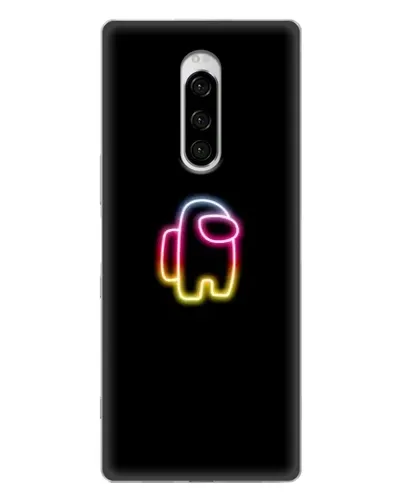Чехол для Sony Xperia 1 с картинкой «Among Us градиент»
