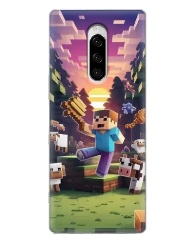 Чехол для Sony Xperia 1 с картинкой «Стив на ферме» Чехол для Sony Xperia 1 с картинкой «Стив на ферме»