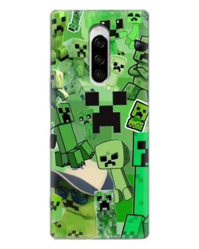 Чехол для Sony Xperia 1 с картинкой «Криперы Minecraft» Чехол для Sony Xperia 1 с картинкой «Криперы Minecraft»