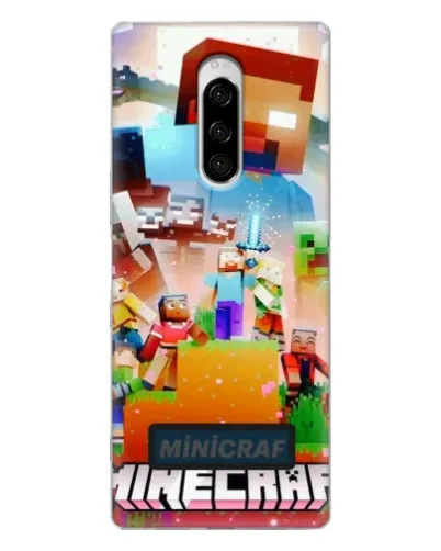 Чехол для Sony Xperia 1 с картинкой «Minecraft герои игры» Чехол для Sony Xperia 1 с картинкой «Minecraft герои игры»