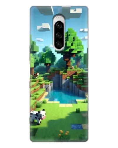 Чехол для Sony Xperia 1 с картинкой «Minecraft летний день» Чехол для Sony Xperia 1 с картинкой «Minecraft летний день»