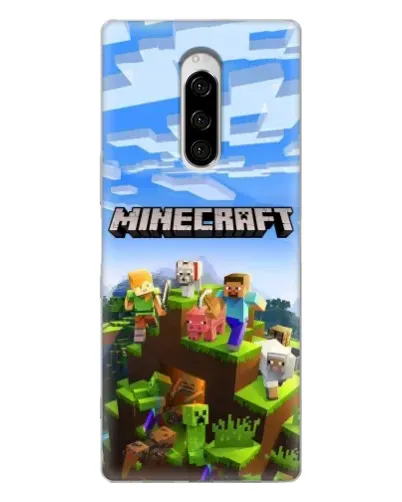 Чехол для Sony Xperia 1 с картинкой «Minecraft классический мир» Чехол для Sony Xperia 1 с картинкой «Minecraft классический мир»