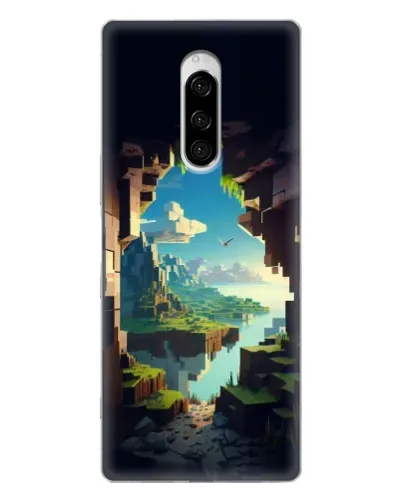 Чехол для Sony Xperia 1 с картинкой «Вид из пещеры» Чехол для Sony Xperia 1 с картинкой «Вид из пещеры»