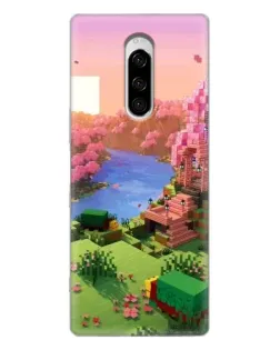 Чохол для Sony Xperia 1 з картинкою «Рожеве дерево Minecraft» Чохол для Sony Xperia 1 з картинкою «Рожеве дерево Minecraft»