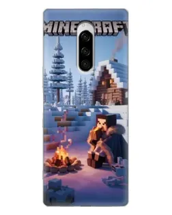 Чохол для Sony Xperia 1 з картинкою «Зимовий Minecraft» Чохол для Sony Xperia 1 з картинкою «Зимовий Minecraft»
