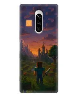 Чохол для Sony Xperia 1 з картинкою «Стів біля вежі» Чохол для Sony Xperia 1 з картинкою «Стів біля вежі»