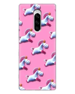 Чехол для Sony Xperia 1 с картинкой «Единороги на розовом» Чехол для Sony Xperia 1 с картинкой «Единороги на розовом»