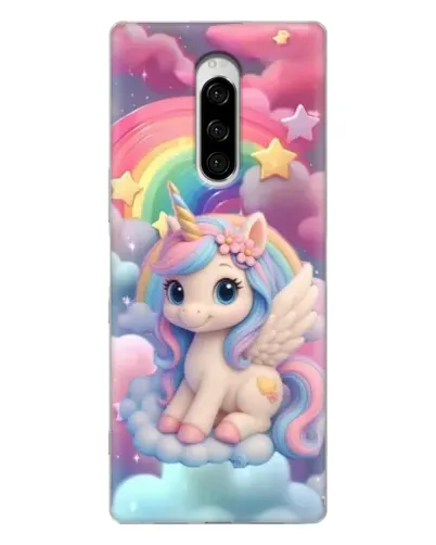 Чехол для Sony Xperia 1 с картинкой «Маленький единорог»