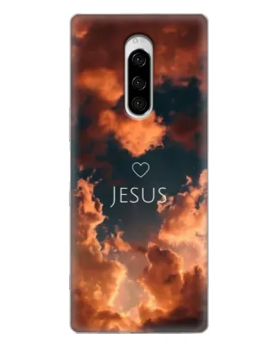 Чехол для Sony Xperia 1 с картинкой «Сияние Имени Jesus»