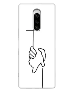 Чохол для Sony Xperia 1 з картинкою «Рука тримає»