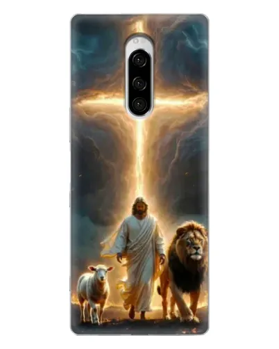 Чехол для Sony Xperia 1 с картинкой «Лев Иуды и Свет»