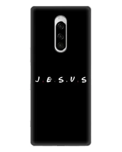 Чехол для Sony Xperia 1 с картинкой «Точки веры J.E.S.U.S.»