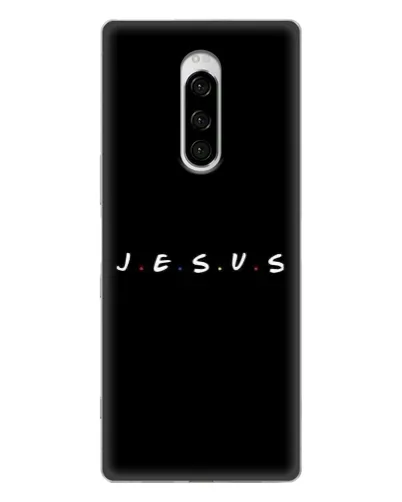 Чехол для Sony Xperia 1 с картинкой «Точки веры J.E.S.U.S.»