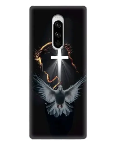 Чехол для Sony Xperia 1 с картинкой «Голубь и Свет»