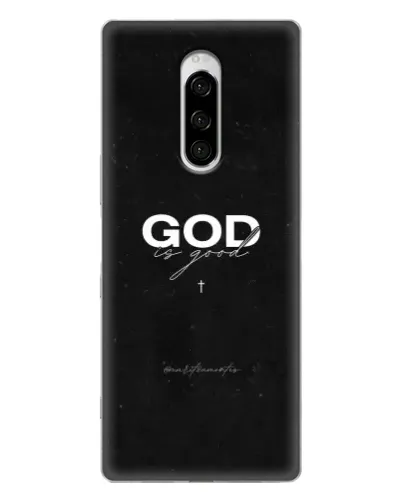 Чехол для Sony Xperia 1 с картинкой «GOD — Бог над всем»