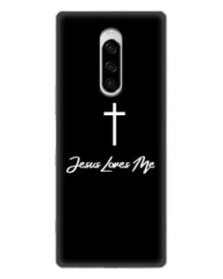 Чехол для Sony Xperia 1 с картинкой «Иисус любит тебя»